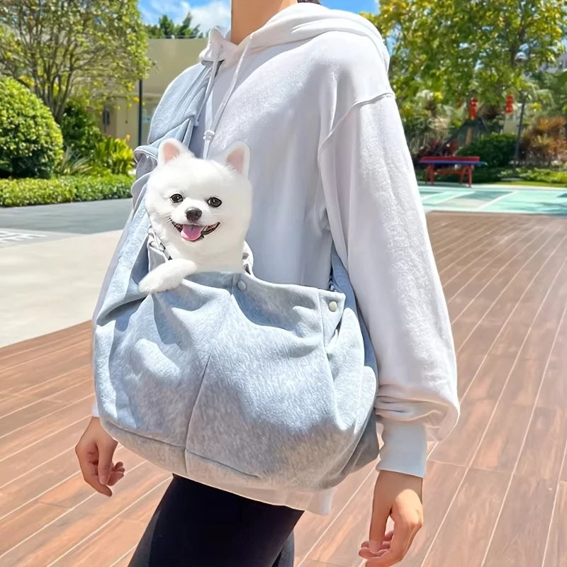 Escape-Proof Dog Cat Sling Carrier for Small Pets Under 16lbs Ideal for Daily Walks and Outdoor Activities Peaceful Pleasures Health and Wellness