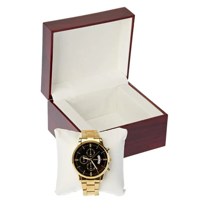 Luxury Wooden Watch Box with Display Pillow Jewelry Bracelet Case for Men Women Collector Storage Glass Top Gift Case Peaceful Pleasures Health and Wellness