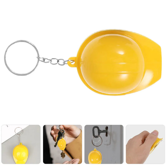 4Pcs Safety Hat Bottle Opener Keychain Creative Construction Party Favors Mini Construction Hat Pendant Key Chains for Builders Peaceful Pleasures Health and Wellness other other