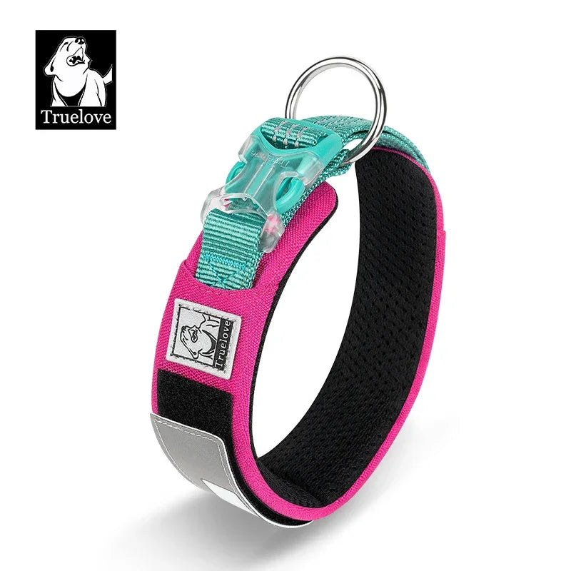 Truelove Pet Collar Reflective Multifunctional Personalized Dog Collar DuPont Soft Breathable Adjustable for Large Dogs TLC5611 Peaceful Pleasures Health and Wellness