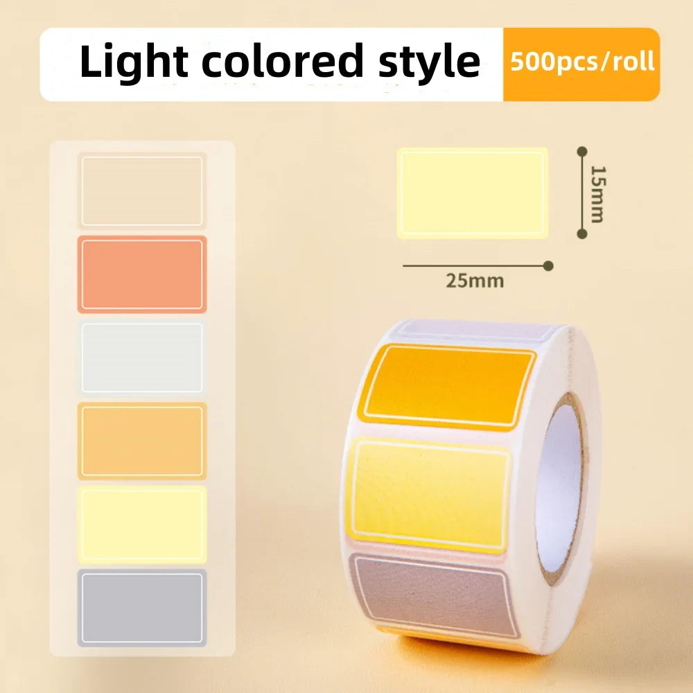 500 Waterproof Color-Coding Removable Labels for Organization