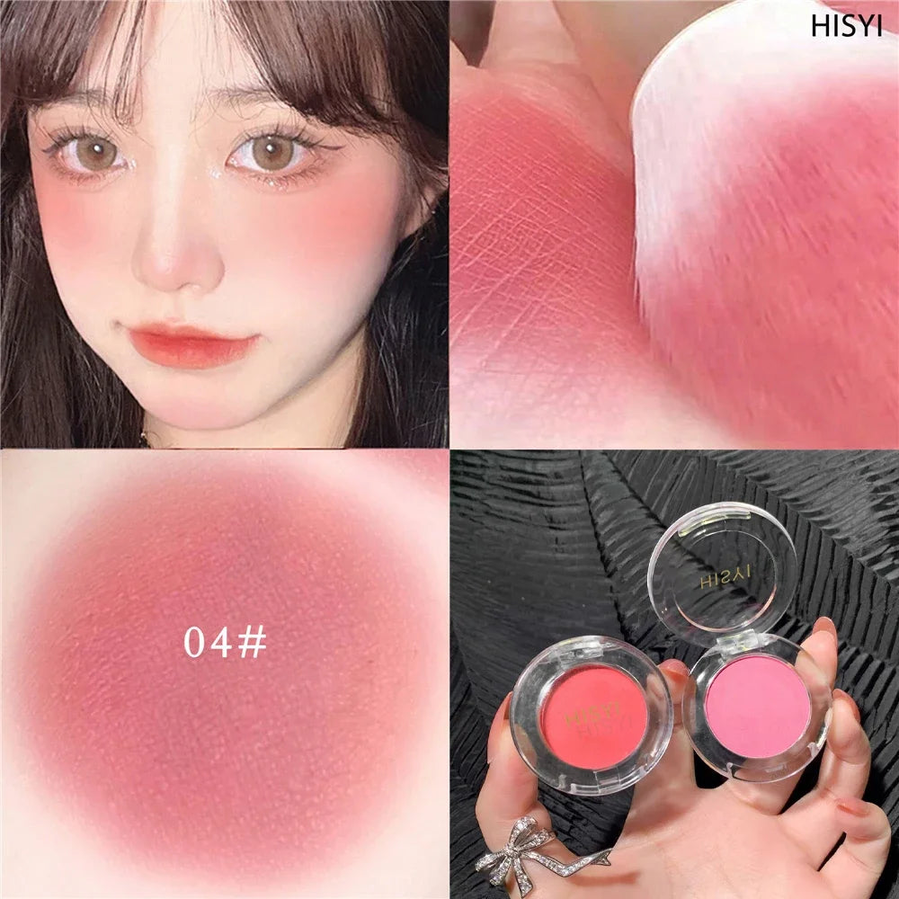 IFANYUO 6-Color Mineral Blush Palette | Matte & Shimmer Cheek Tint