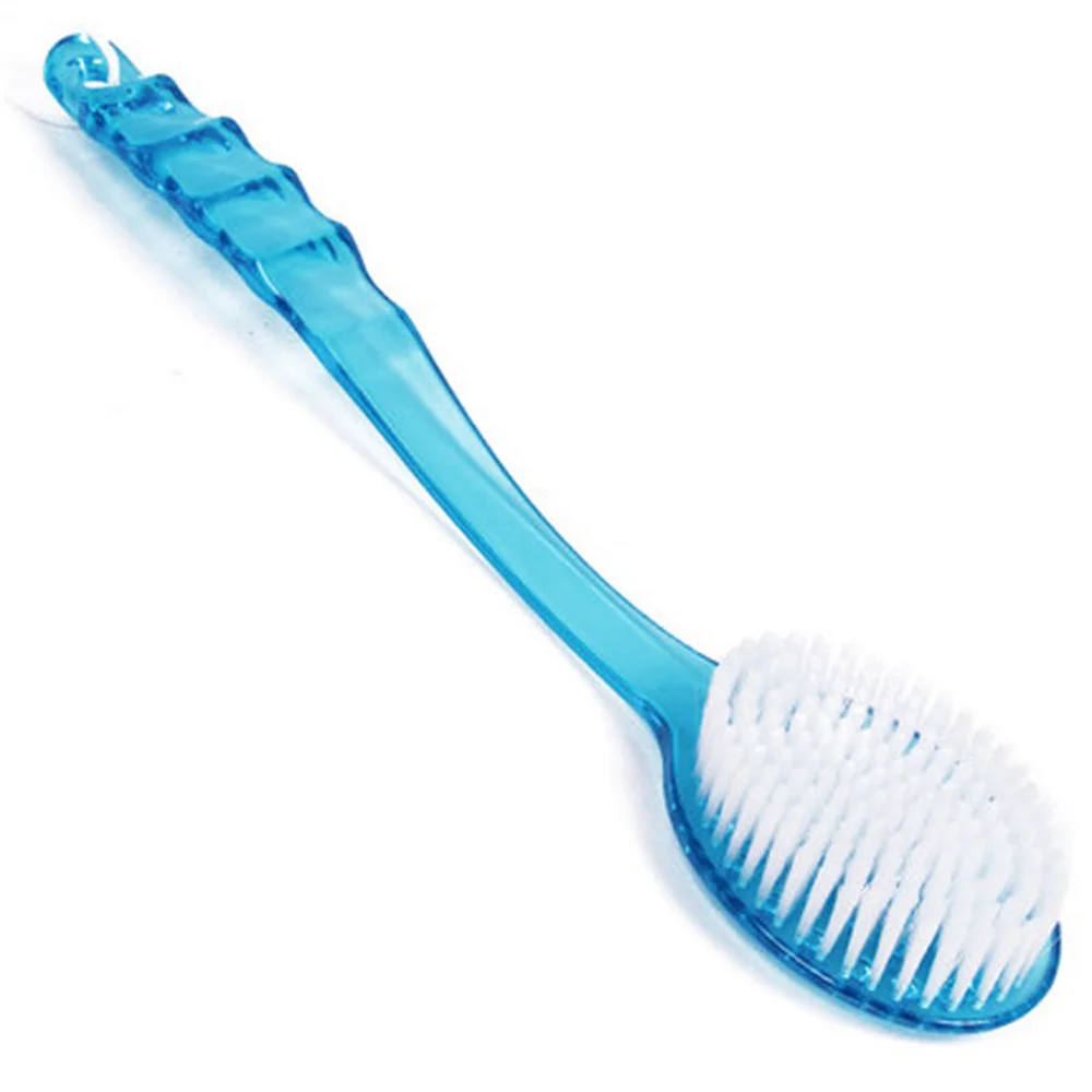 Bath Brush Back Body Bath Shower Sponge Scrubber Brushes With Handle Exfoliating Scrub Skin Massager Exfoliation Bathroom Brush Peaceful Pleasures Health and Wellness