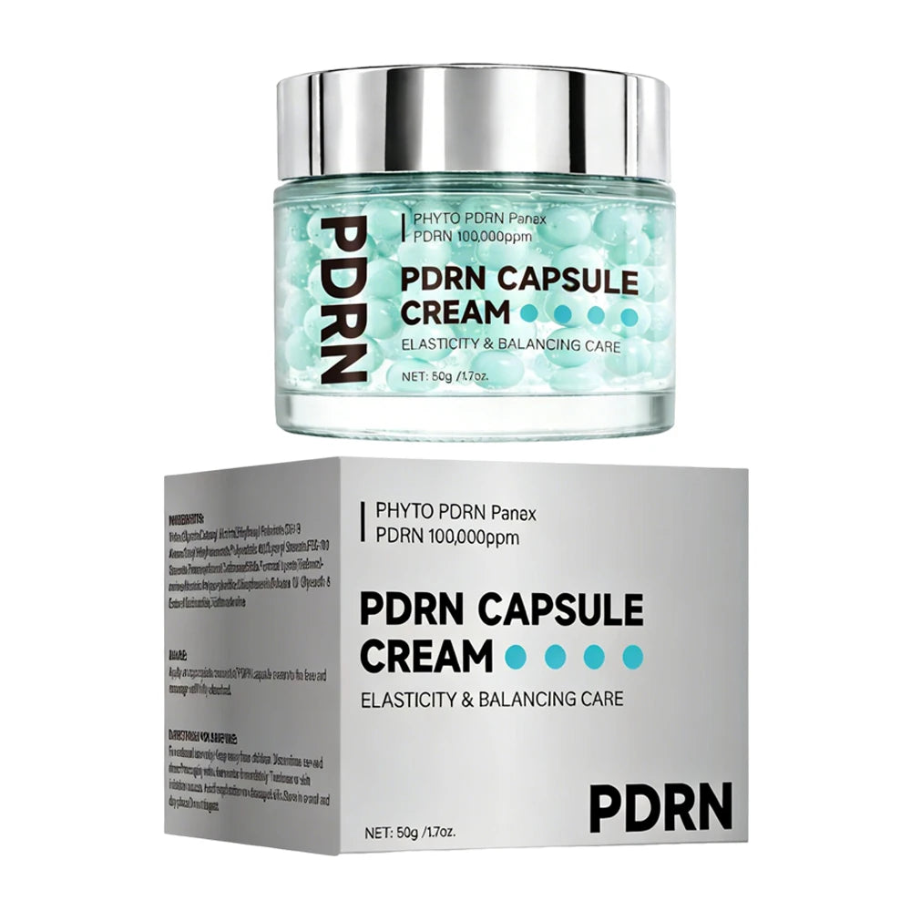 PDRN Capsule Cream 100, Hydrating Face Moisturizer with 100,000ppm PDRN, Hyaluronic Acid, 9 Peptides, Firming & Nourishing Cream Peaceful Pleasures Health and Wellness PDRN Capsule Cream