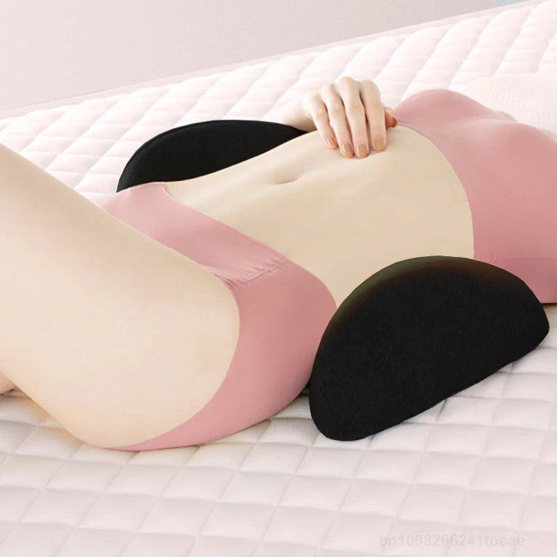 Special Waist Support Pad Sleep Waist Pillow Ergonomic Soft Cozy Memory Foam Bed Waist Relief Back Cushion Peaceful Pleasures Health and Wellness