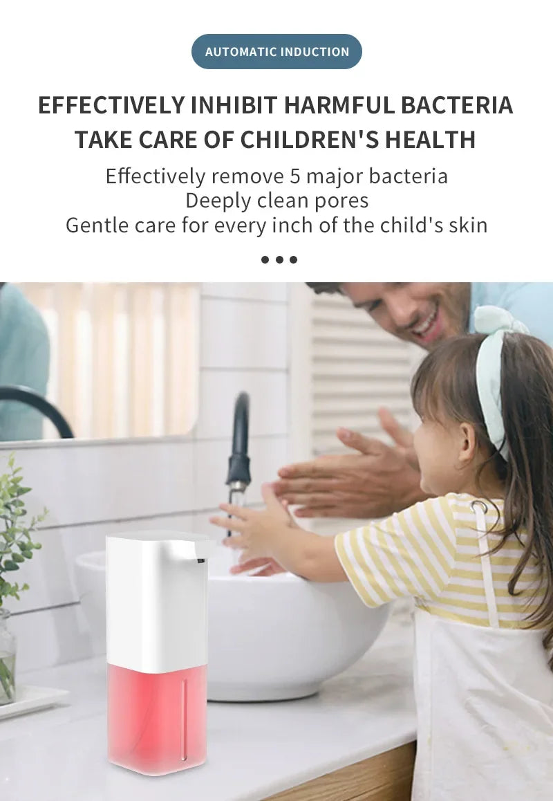 Touchless Automatic Foam Soap Dispenser USB Rechargeable 350ml