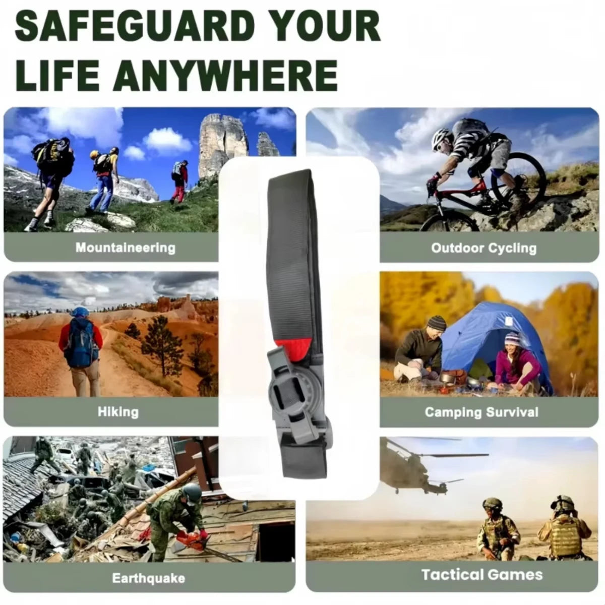 Military Tactical Tourniquet Professional Grade Windlass First Aid Kit For Survival Camping Emergency CAT tourniquet Peaceful Pleasures Health and Wellness