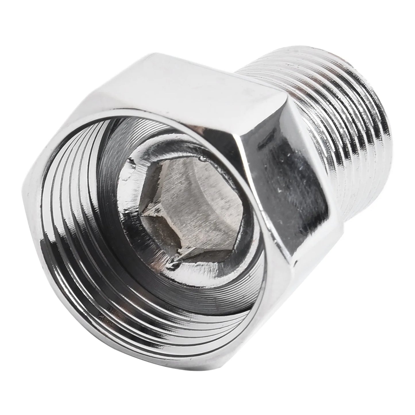 304 Stainless Steel Radiator Valve Tail 3/4" Female x 1/2" Male