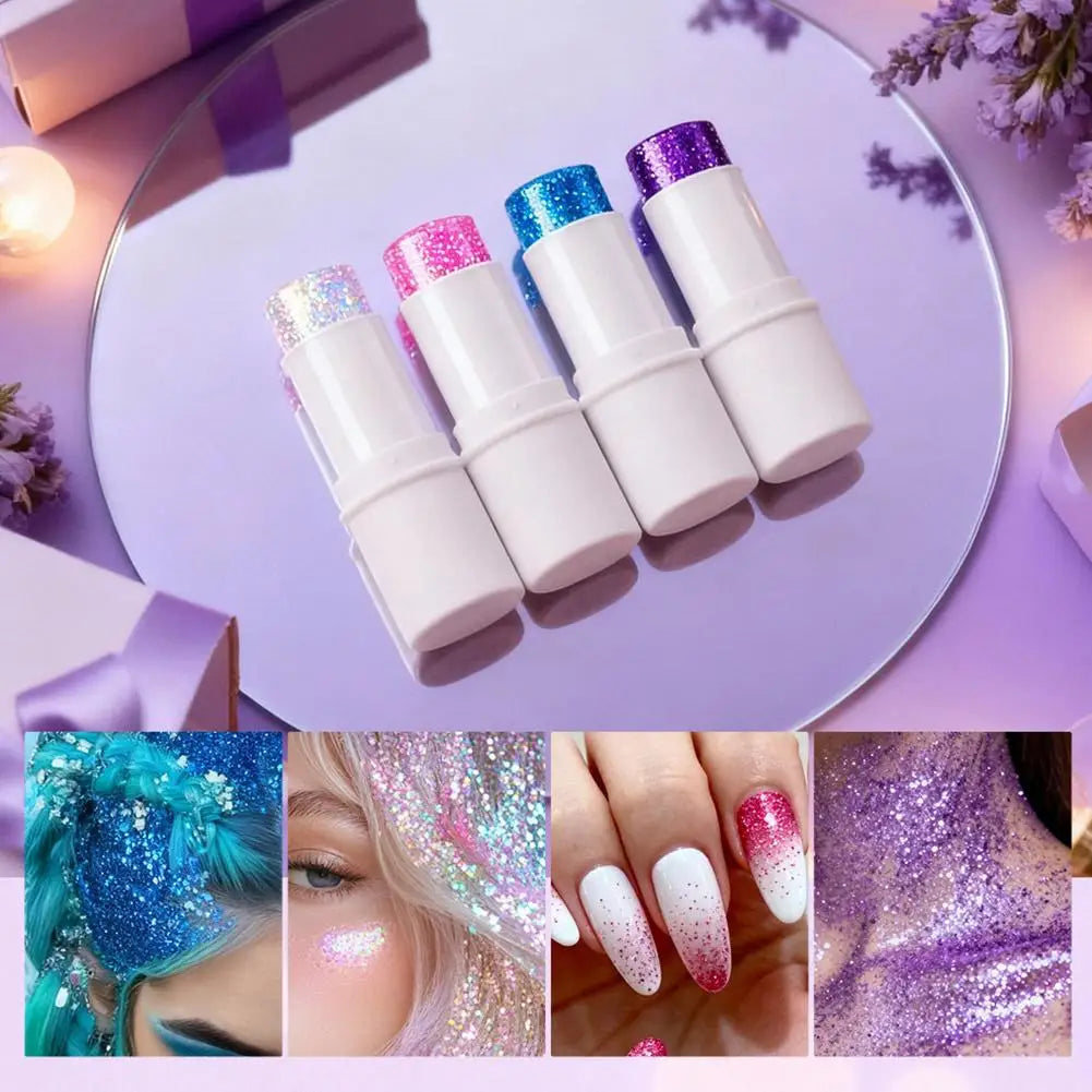 Holographic Body Glitter Stick – Face, Hair & Body Shimmer Peaceful Pleasures Health and Wellness