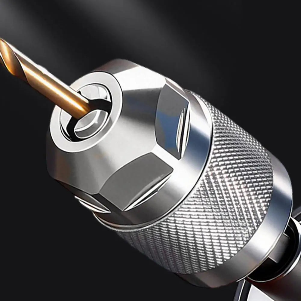 3-Jaw Keyless Drill Chuck, 0.3-6.5mm Capacity Drill Bit Adapter Hex Shank Chuck for Electric Screwdriver,Impact Driver Adaptor Peaceful Pleasures Health and Wellness