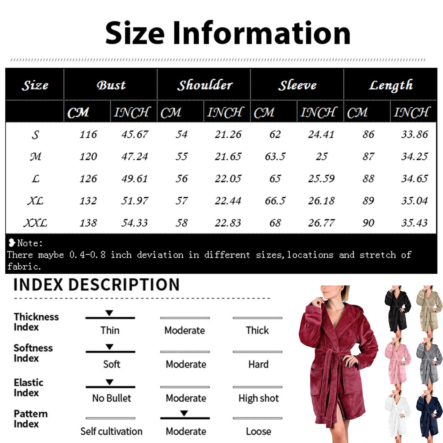 Women's Hooded Kimono Bathrobe | Long Soft Robe with Waist Tie