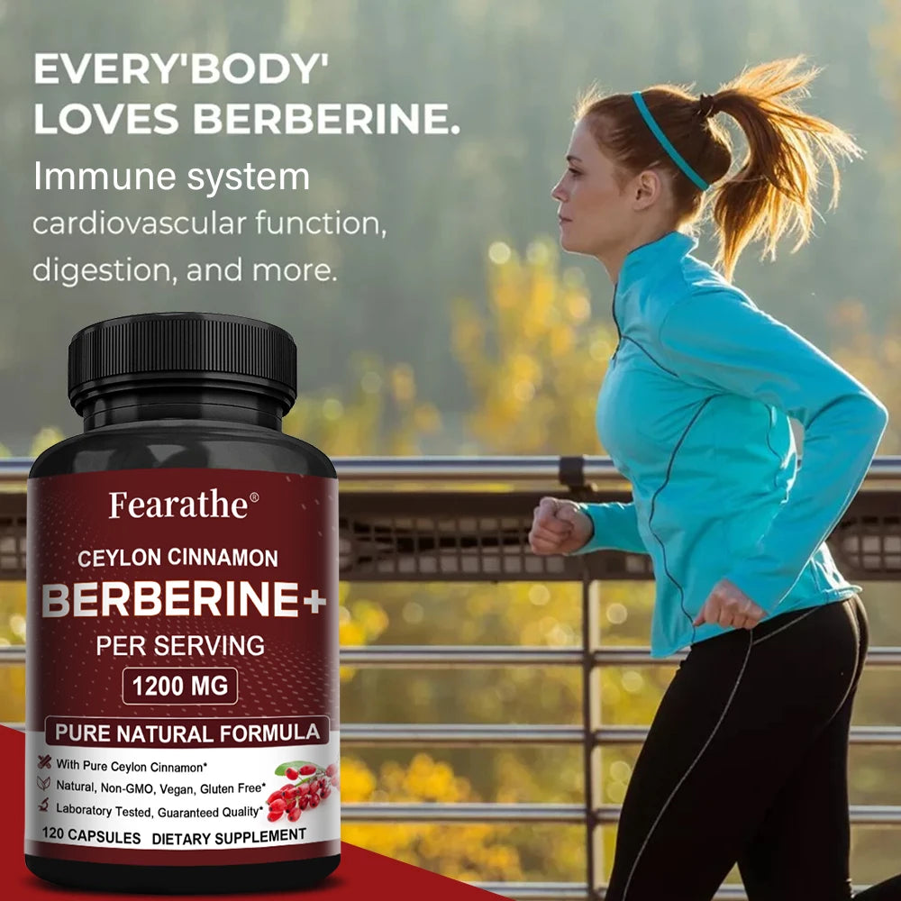 Berberine with Ceylon Cinnamon Capsules - Supports Immune System, Antioxidant,Balance Liver Health Digestion Peaceful Pleasures Health and Wellness