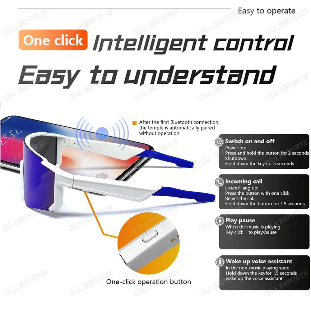 Bluetooth Smart Sunglasses UV400 Polarized | Cycling & Outdoor