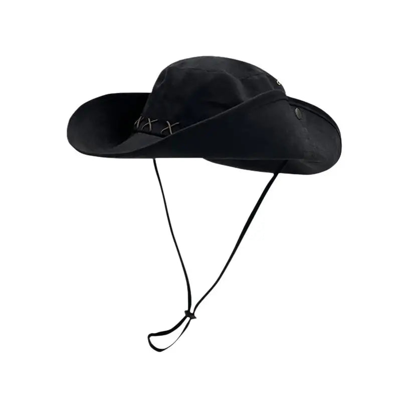 Wide Brim Western Cowboy Hat – Unisex Sun Protection Hat