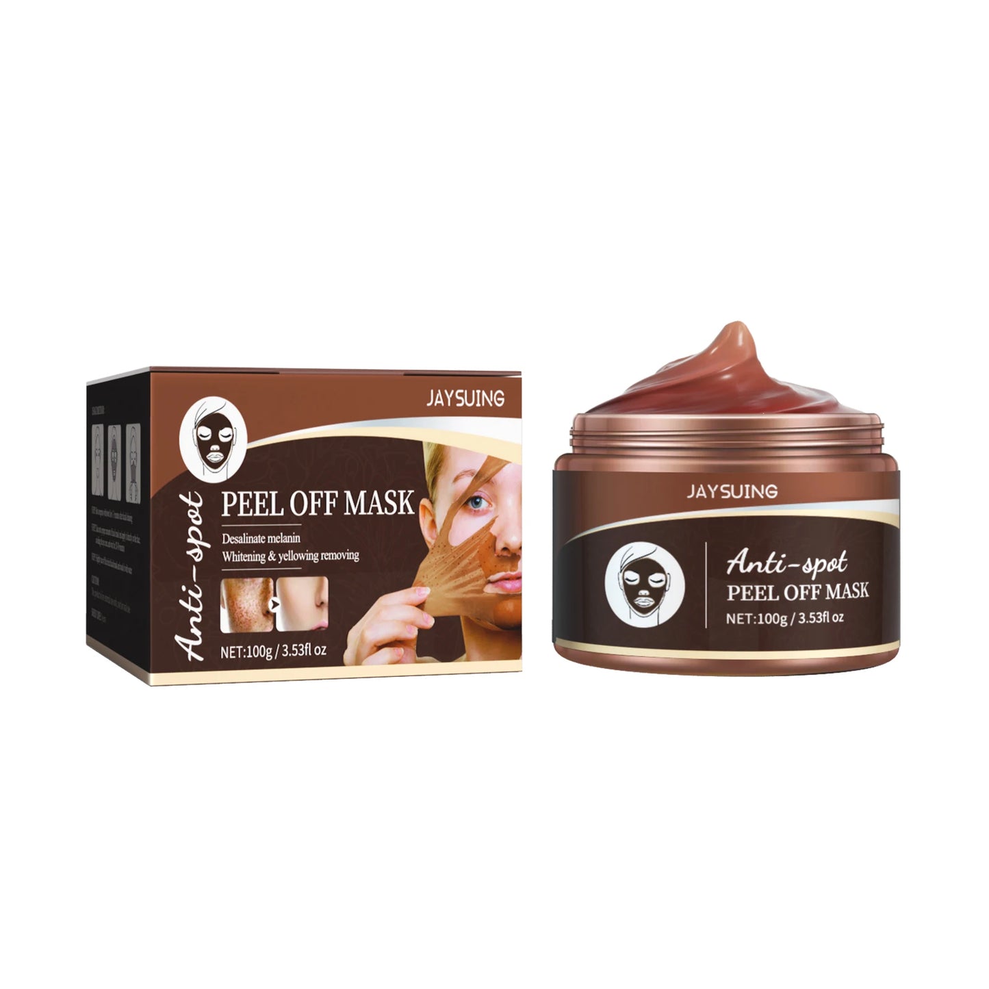Firming Brighten Facial Peel-Off Mask Reduce Melanin Production Improve Dullness Deep Nourish Skin Moisturiz Sleep Facial Mask Peaceful Pleasures Health and Wellness 100g 100g