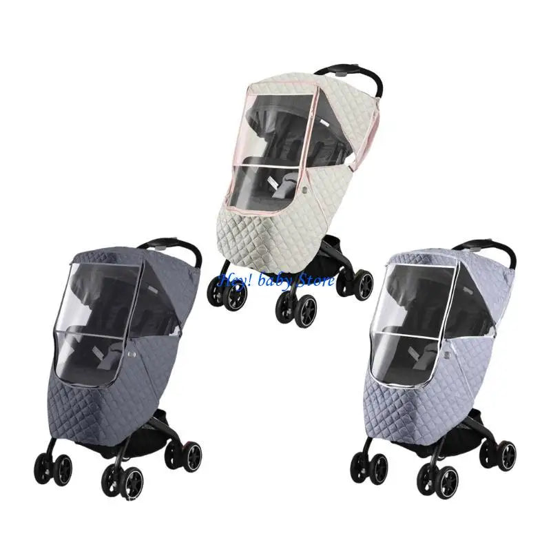 Universal Baby Pushchair Rain Cover Weather Shield with Window