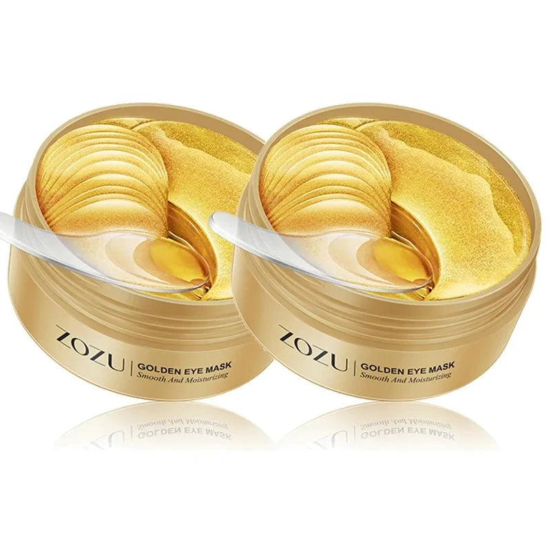 60/120 Pieces Eye Mask Avocado Gold Moisturize Firming Improve Eye Bags Eye Patches Anti Wrinkle Eye Patches for Dark Circles Peaceful Pleasures Health and Wellness Golden 120pcs