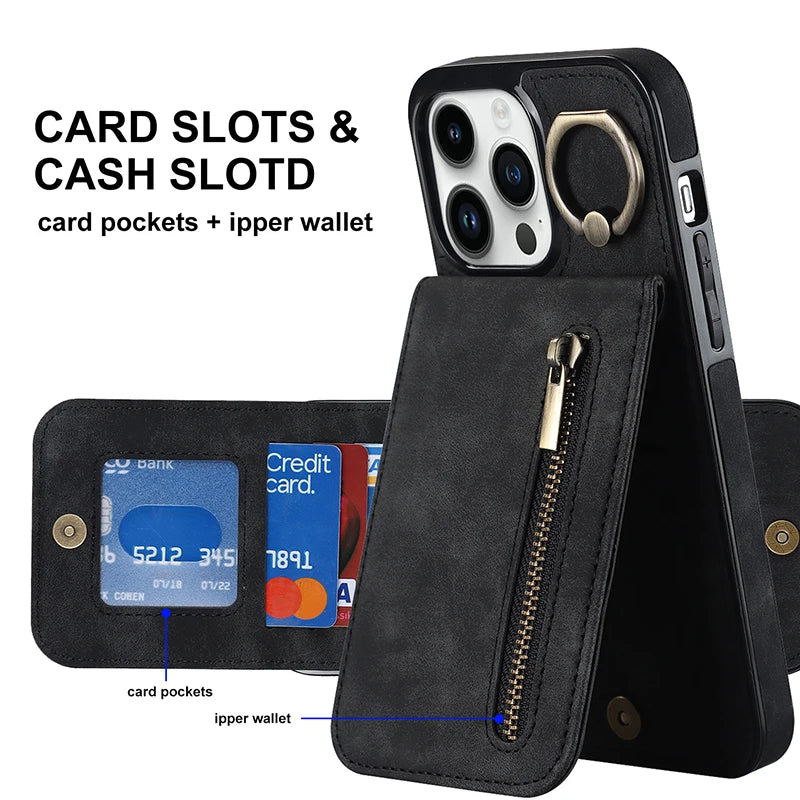 case for iphone 15 pro max with pocket for iphone magsafe card case for iphone 16 pro leather case credit cards storage wallet Peaceful Pleasures Health and Wellness