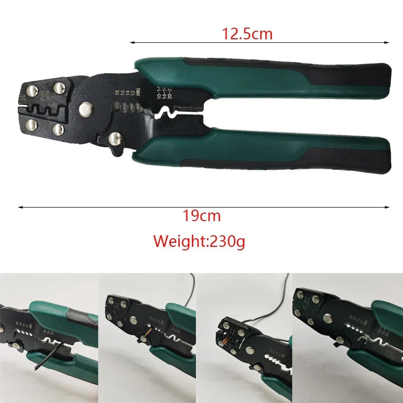 Tongliao Mini Crimping Pliers – Wire Stripper, Cutter & Terminal Kit
