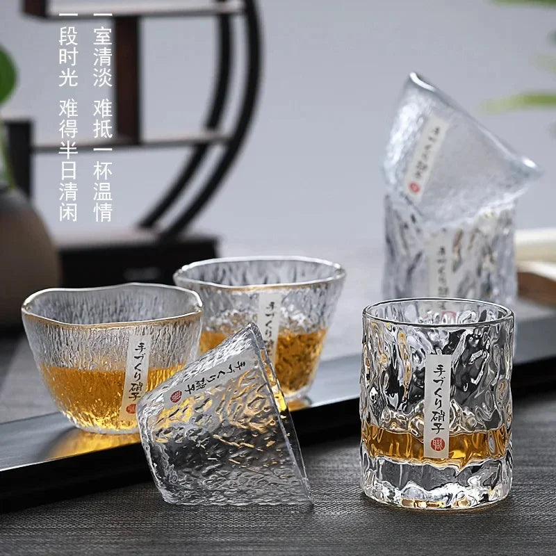 Japanese Style Creative Cup Whiskey Cup High-end Appearance Grade Beer Cup Household Cup Peaceful Pleasures Health and Wellness