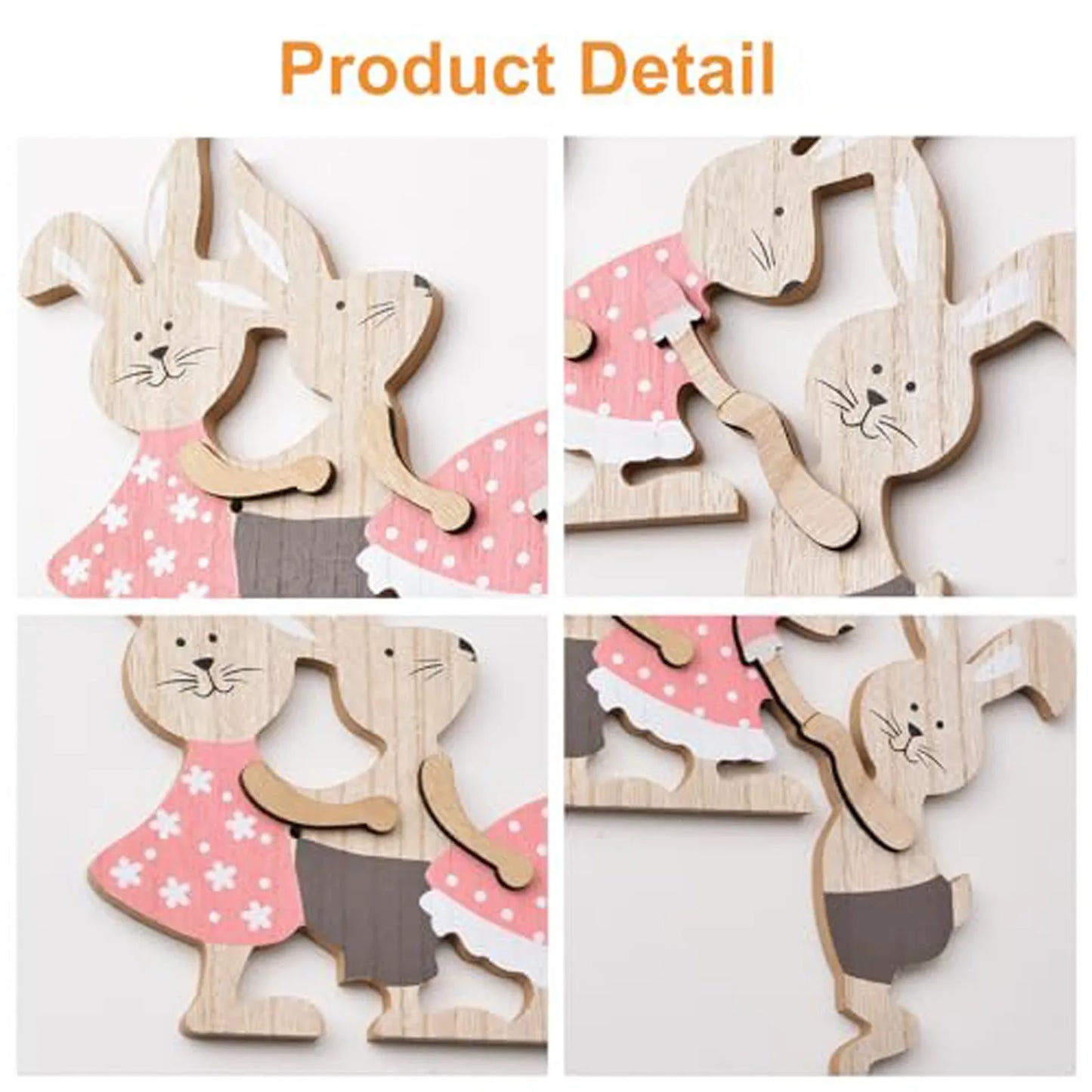 Easter Wooden Bunny Seesaw Ornament – Door & Home Décor