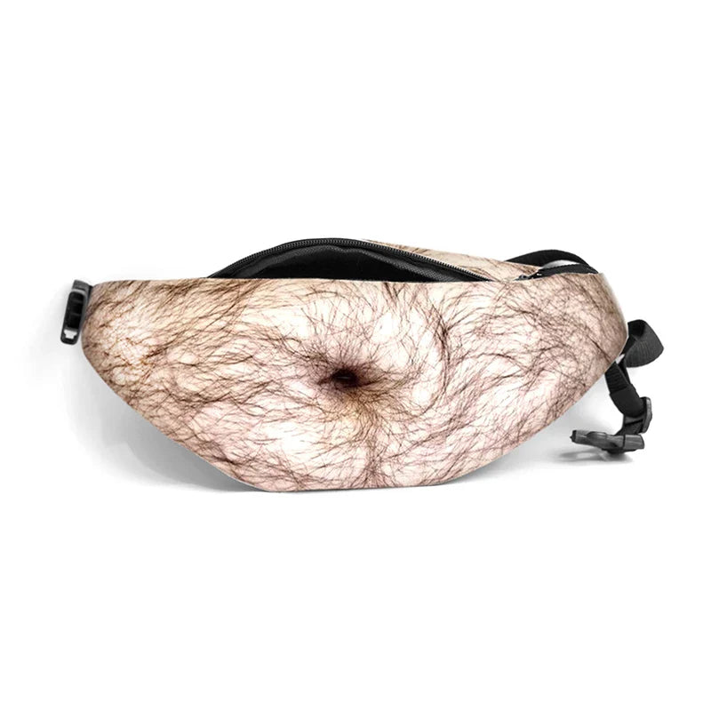 Dad Bod Beer Belly Fanny Pack – Funny Novelty Waist Bag