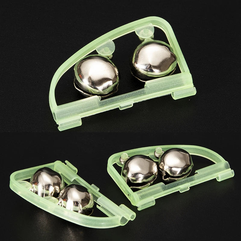 Luminous Sea Fishing Feeder Bell Twin Rod Tip Fish Alarm Tackle Fishs