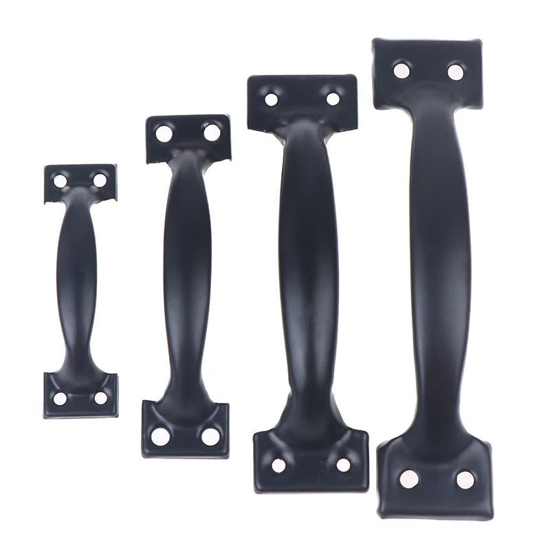 3/4/5/6inch Door Handle+Screws Iron Door Handle Gate Handle Pull For Sliding Door Gate Garage Sheds Window Pulls Knob Hardware Peaceful Pleasures Health and Wellness