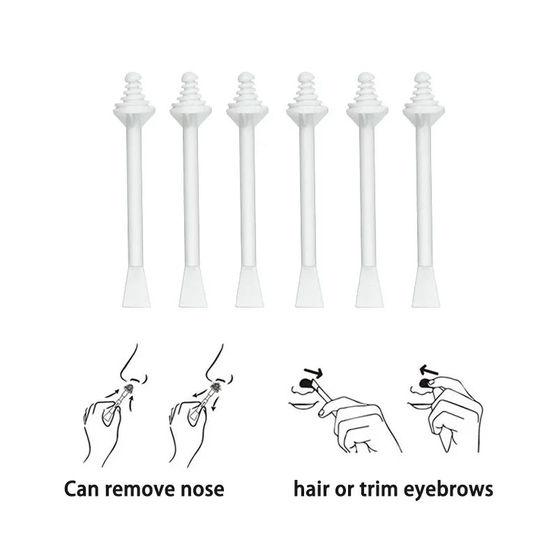 20/50/100PCS Beauty Accessories Tools Remove Nose Hair Stick Nose Hair Unhaired Butter-Bean Nose Hair Wax Stick Peaceful Pleasures Health and Wellness