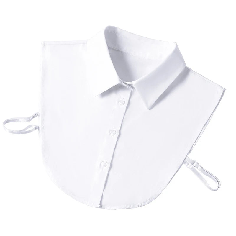 Detachable Fake Collar Women – Cotton Lapel Sweater Accessory