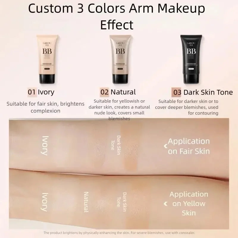 LAIKOU BB Cream Foundation – Oil Control, Waterproof & Bright