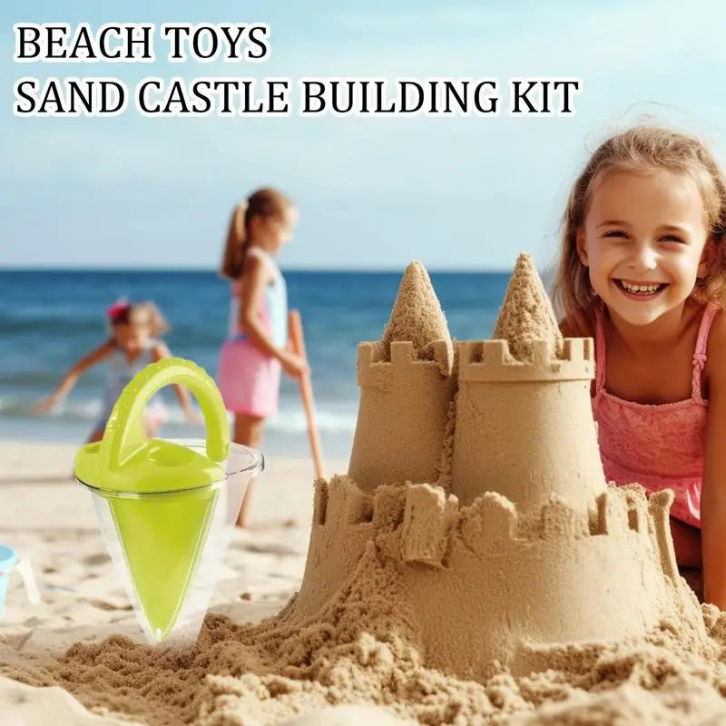 Beach Children Wash Sand Overflow Funnel Outdoor Family SandHopper Creative Beach Pile Sand Spills Out Of A Hand-Held Funnel Peaceful Pleasures Health and Wellness