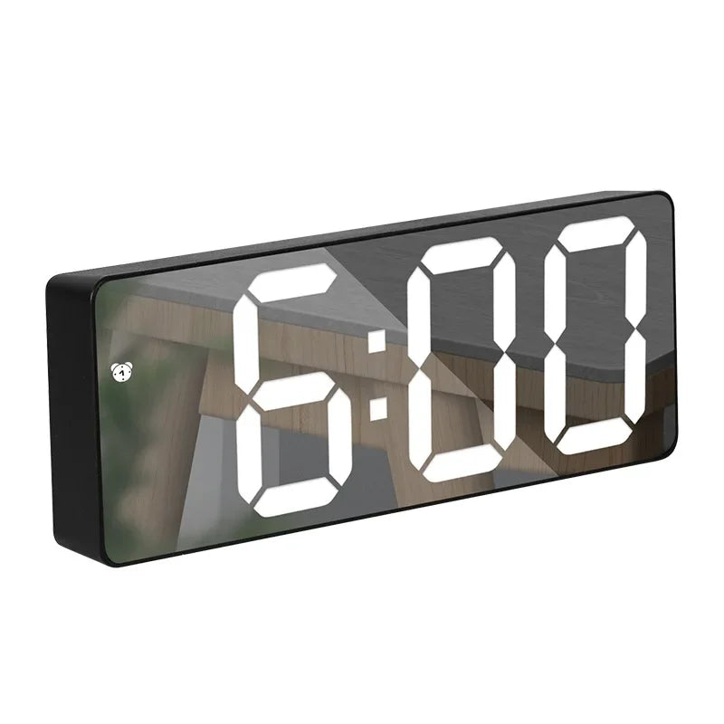 Electronics LED Alarm Clock Digital Children's Electronic Alarm Clock Bedside Table Desk Decorating Tabletop Desktop Clocks Home Peaceful Pleasures Health and Wellness Style A