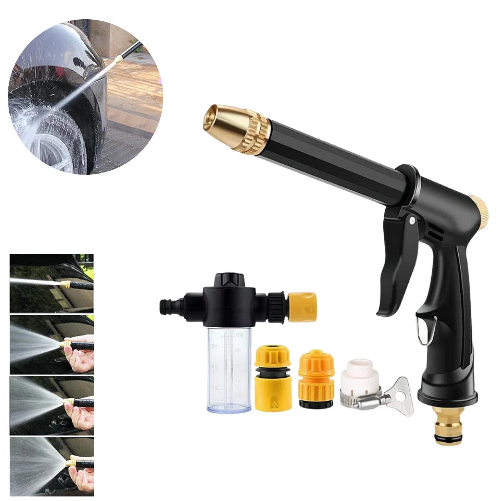 High Pressure Water Gun – Adjustable Nozzle Car Wash & Garden Garden Hose Spray Gun Oasis Select