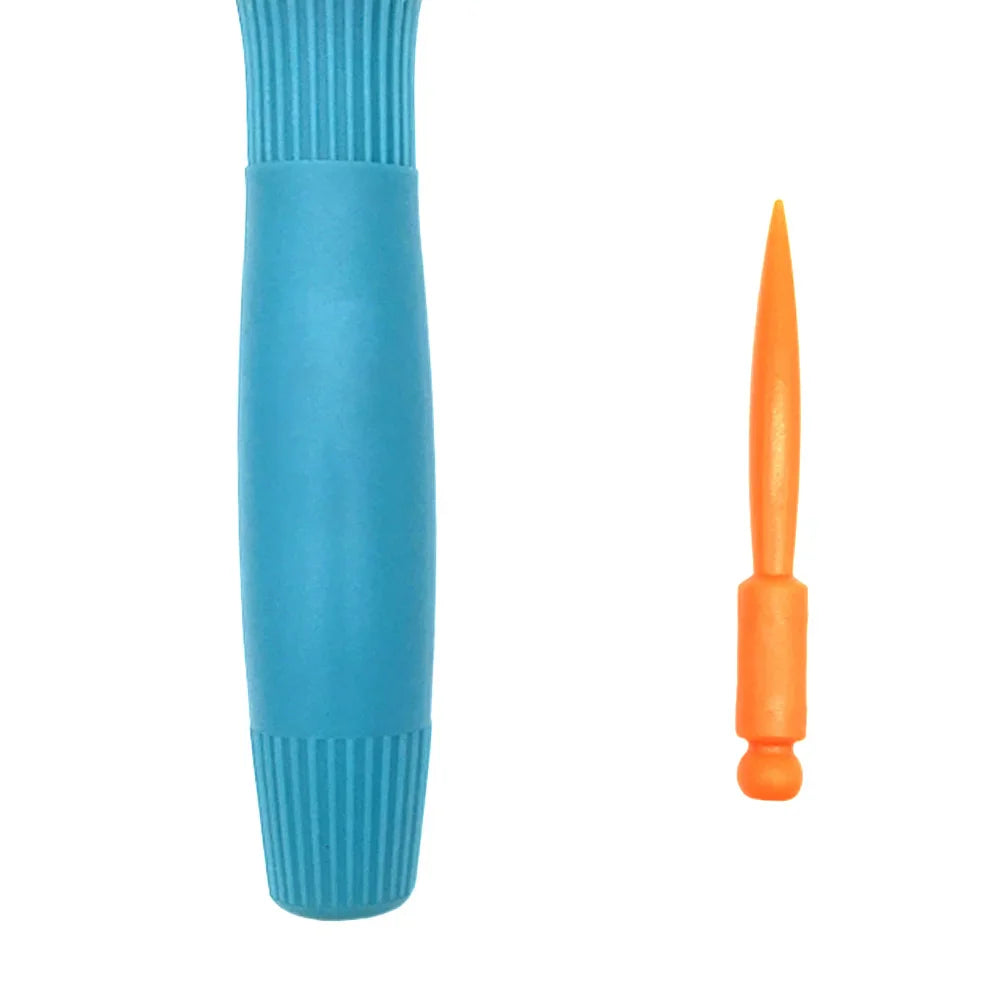Professional Round Hair Brush & Comb Styling Set – Blue