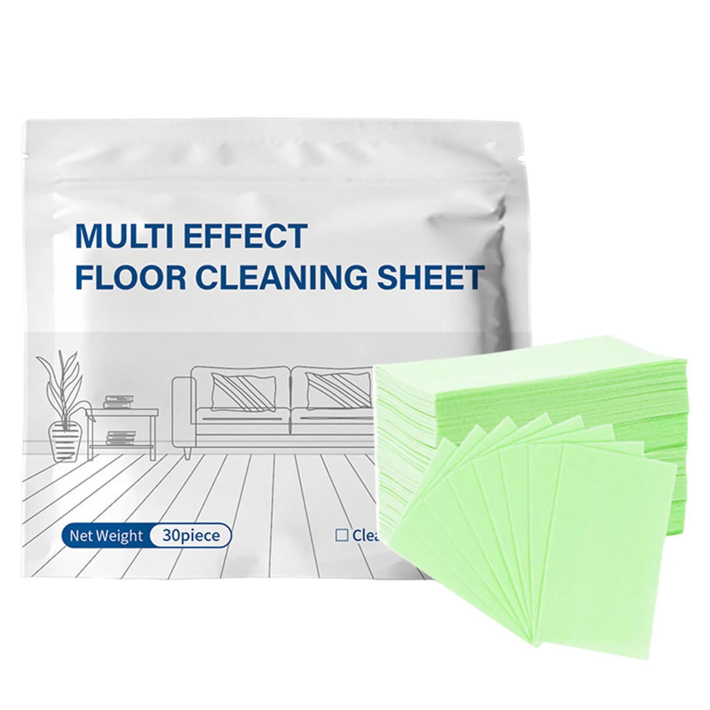Disposable Home Floor Cleaner Multi-Functional Household Cleaning Sheet Scented Tile Brightening Clean Tablets for Tile Floors Peaceful Pleasures Health and Wellness Green 3