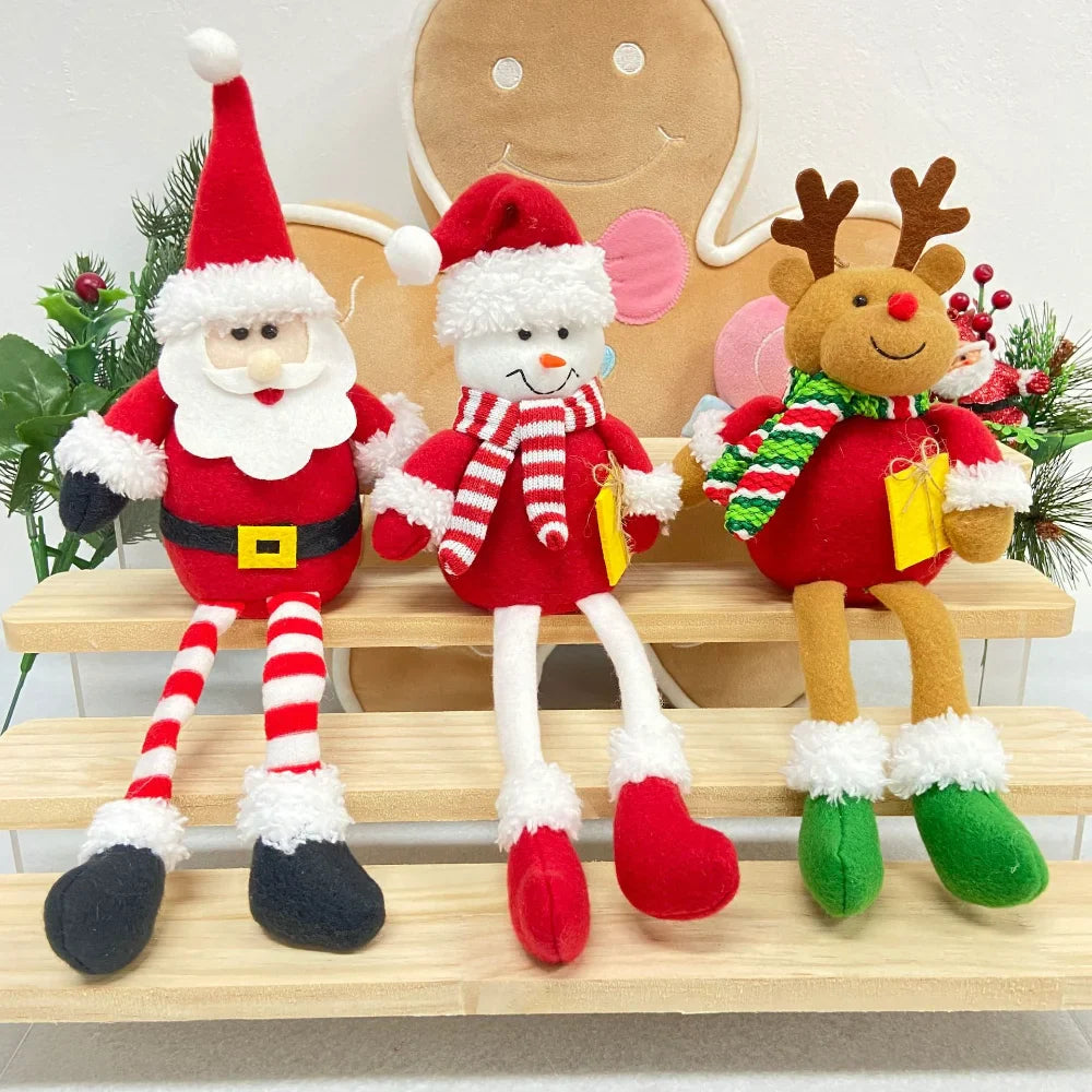 Santa Snowman Reindeer Christmas Tree Pendant Ornaments