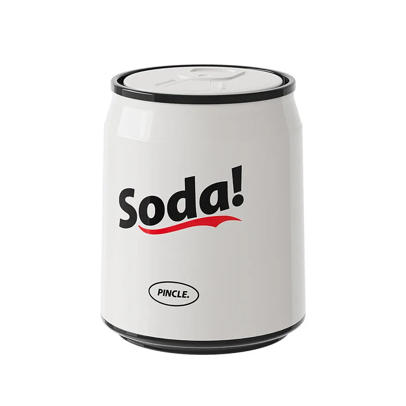 Creative Shaped Push Type Plastic Large Multifunctional Trash Can with Durable Lid for Home Bathroom Living Room Peaceful Pleasures Health and Wellness