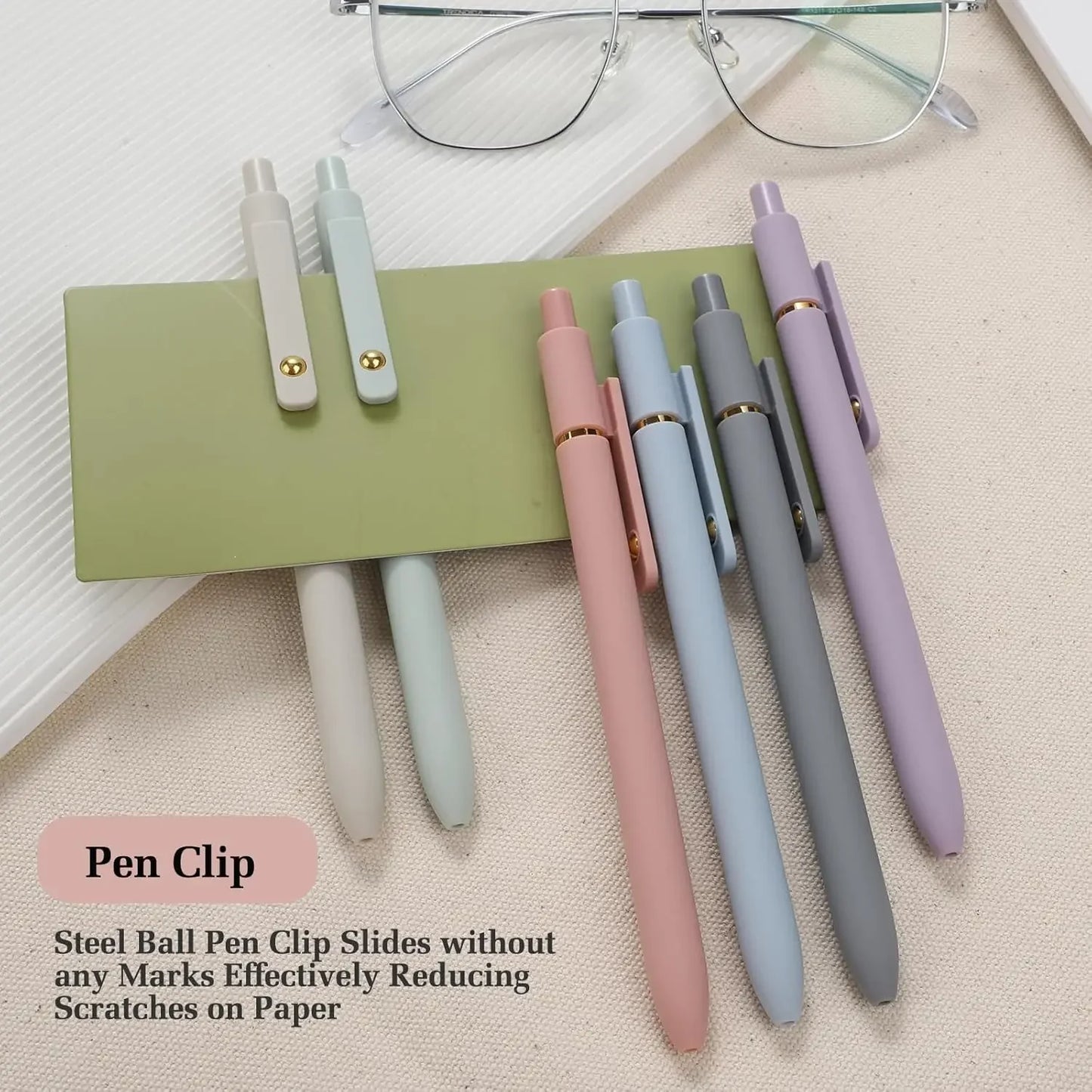 6-Pack 0.7mm Fine Point Gel Pens, Smooth Writing for Journaling, Office, School Supplies and Gifts Peaceful Pleasures Health and Wellness