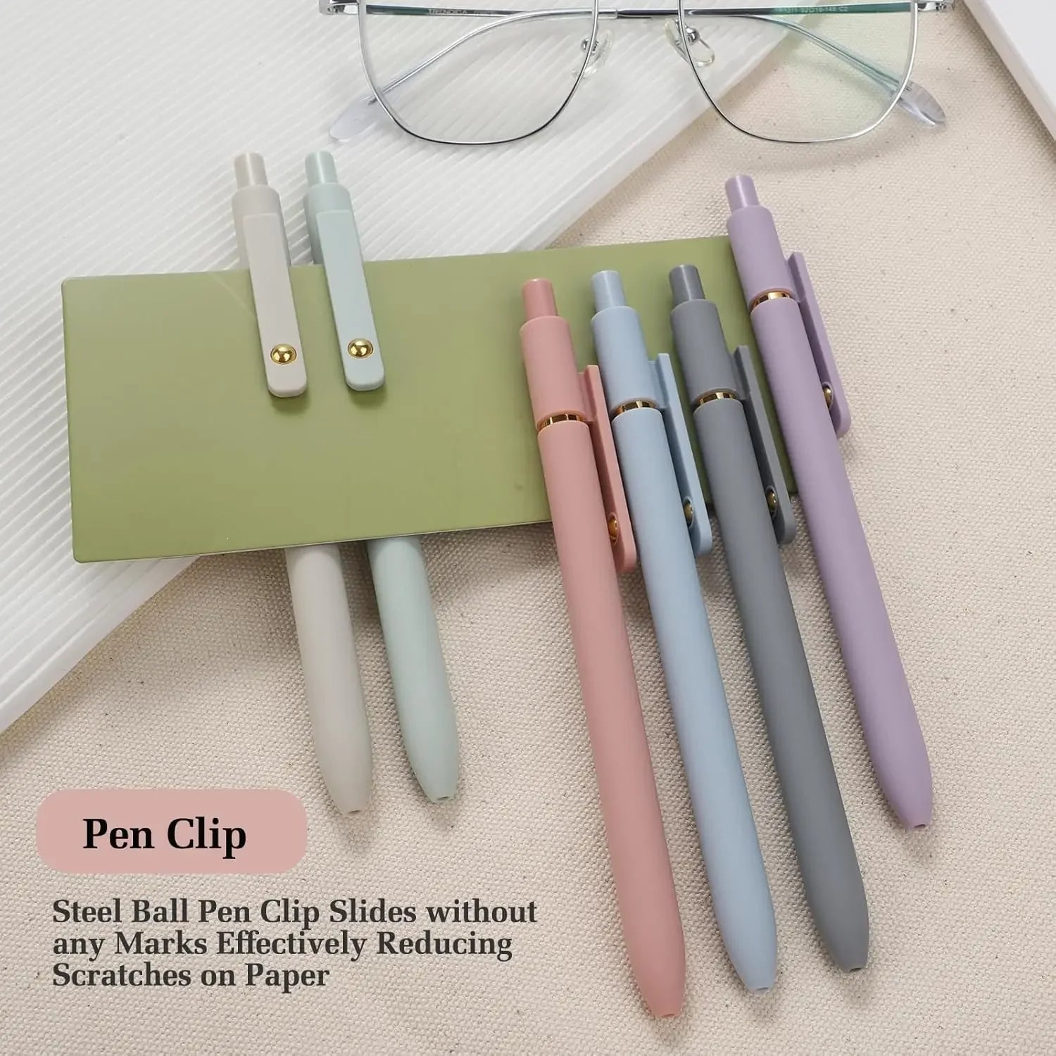 6-Pack 0.7mm Fine Point Gel Pens, Smooth Writing for Journaling, Office, School Supplies and Gifts Peaceful Pleasures Health and Wellness