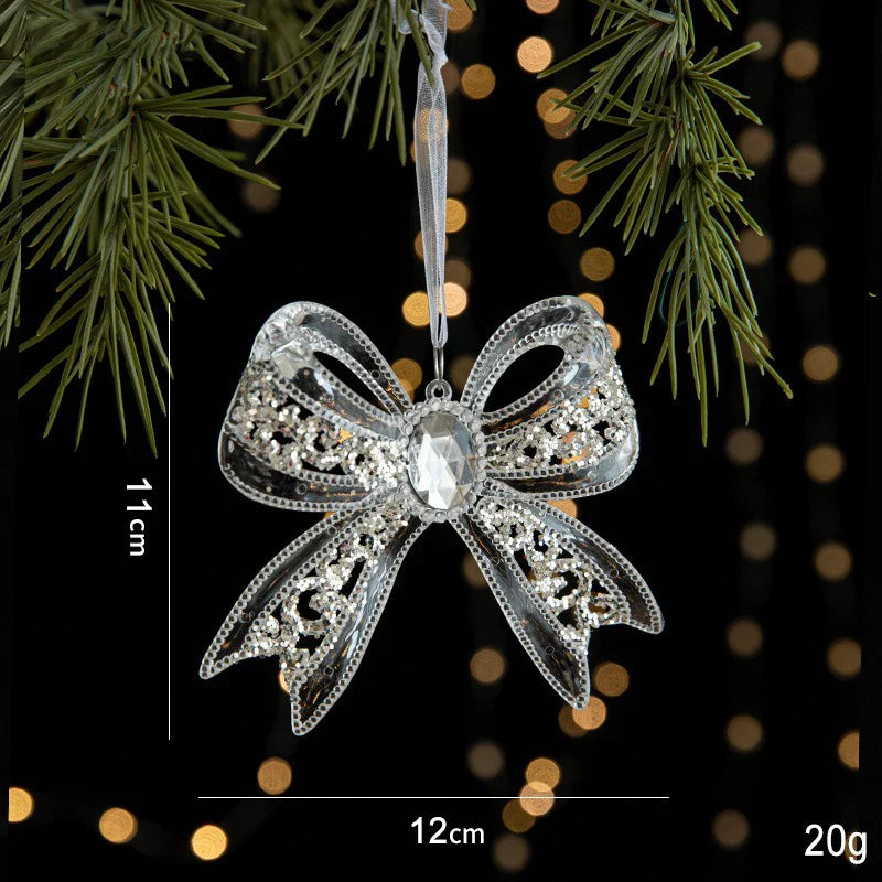 Acrylic Christmas Crystal Pendant – Angel & Snowflake Ornament