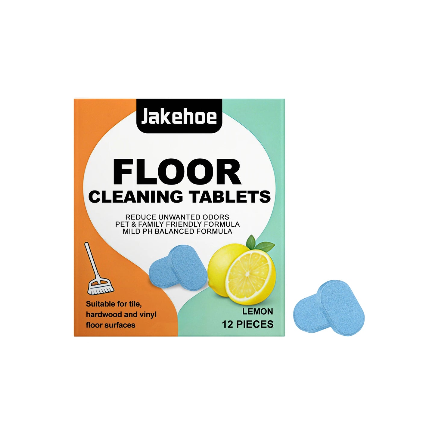 Jakehoe Dissolving Floor Cleaner Tablets – Deep Clean & Fresh Scent
