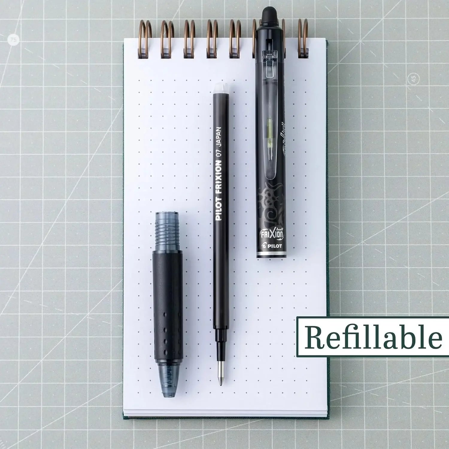 Erasable Retractable Gel Pens, Fine 0.7mm Black Ink, 3-Pack for School and Office Writing Peaceful Pleasures Health and Wellness