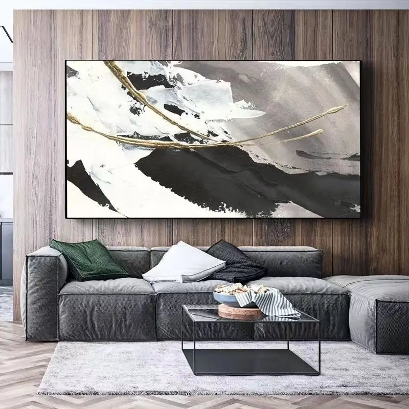 New Abstract Art Decorative Mural Canvas 100% Handmade Customizable Oil Painting Living Room Hotel Restaurant Hanging Picture Peaceful Pleasures Health and Wellness