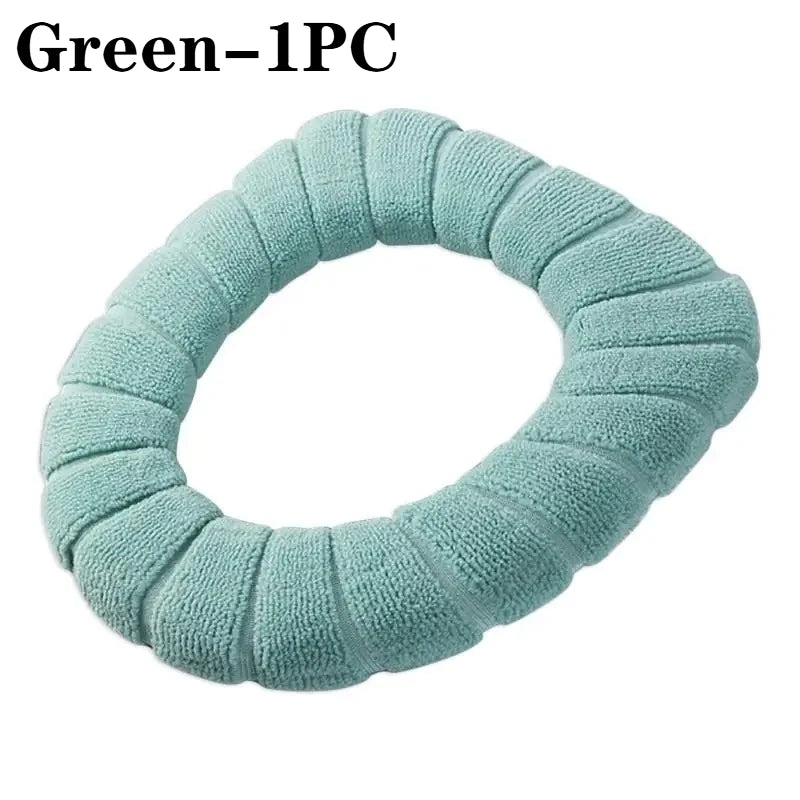 Plush Toilet Seat Cover Cushion – Warm Soft Pad 1/2/4 PCS
