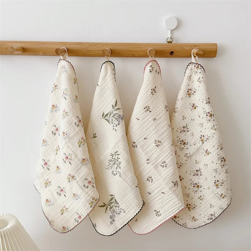 Baby Washcloths 4-Pack | Soft Cotton Gauze Newborn Towels