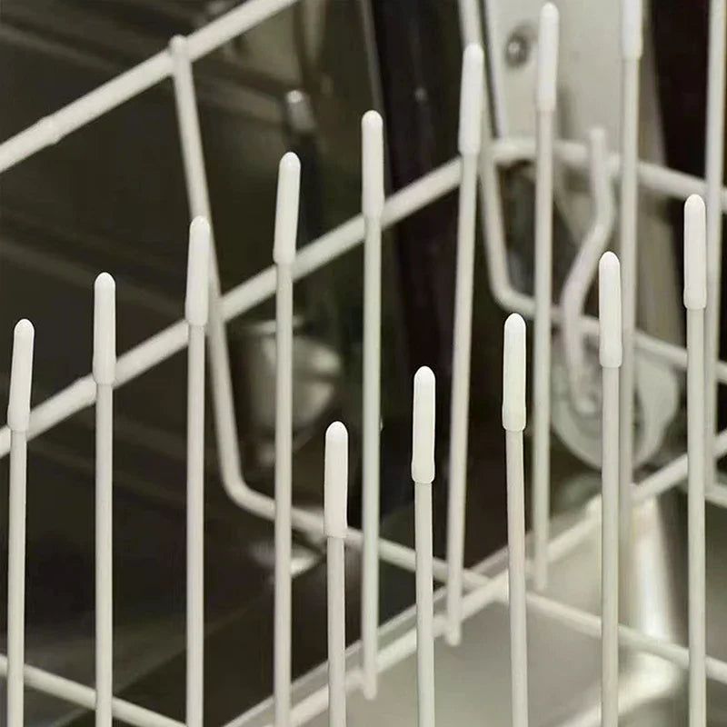 50-Pack Dishwasher Rack Tine Caps – Flexible PVC End Cap Covers
