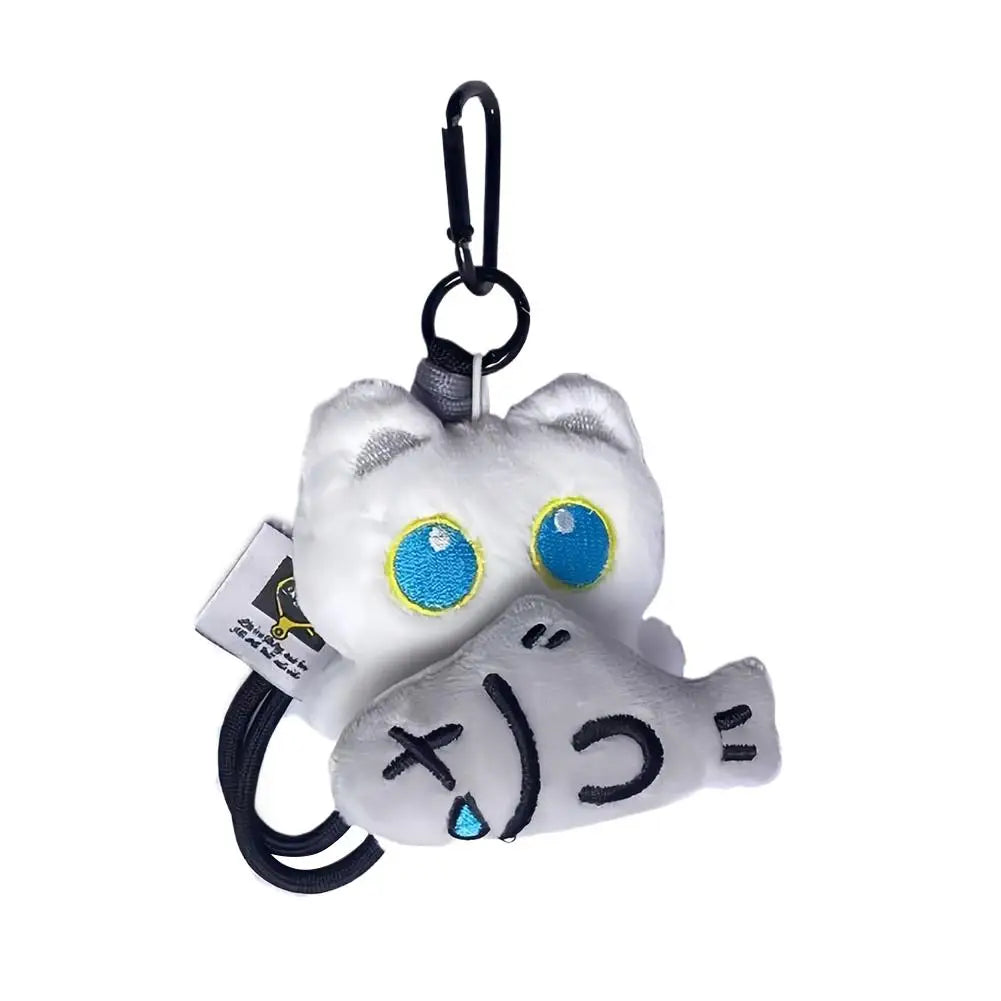 Black Cat Plush Keychain Charm | Cute Stuffed Cat Bag Pendant Plush Keychain Charm Peaceful Pleasures Health and Wellness A 1pc