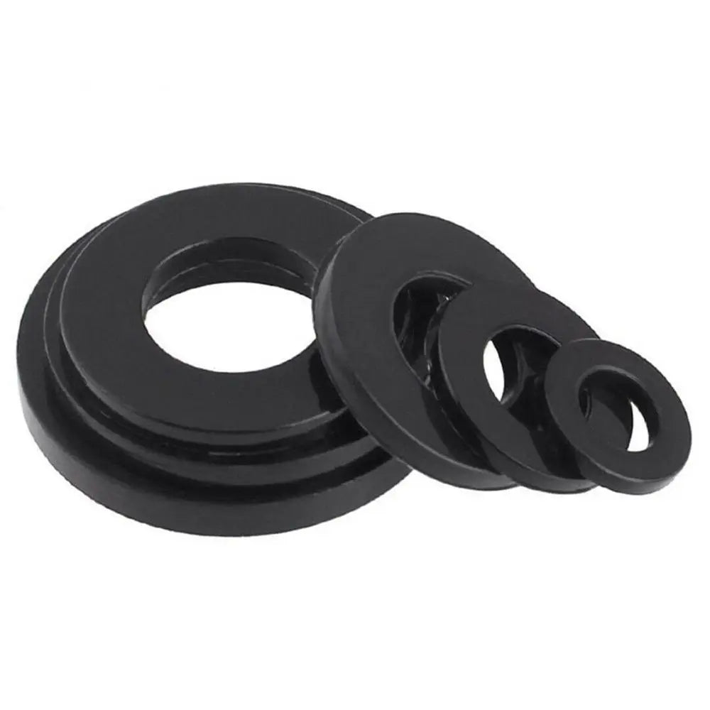 350pcs 7 Sizes Black Nylon Flat Washer Gasket Assortment Kit M2 M2.5 M3 M4 M5 M6 M8 O Ring Kit O Rings Silicone Rubber Gaskets Peaceful Pleasures Health and Wellness
