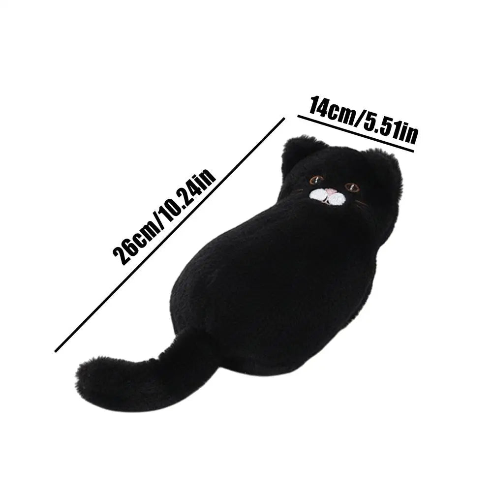 Cute Plush Cat Pencil Case – 3D Animal Pen Pouch for Kids